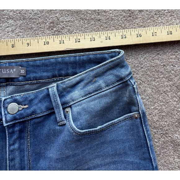 Just USA Mid Rise Bootcut Jeans Size 30 Womens Medium Wash Blue Stitch Fix - Picture 3 of 7